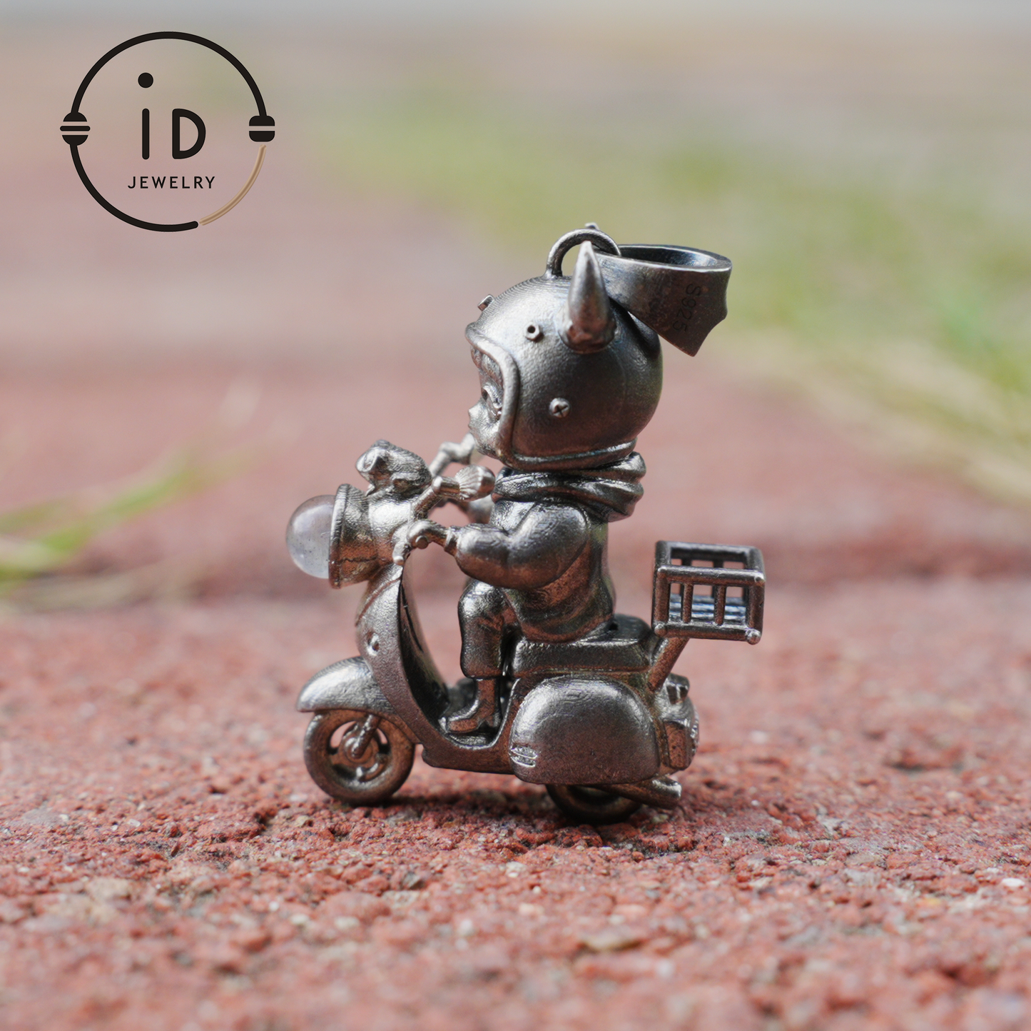 Mystical Night Rider Pendant with Labradorite Light, Handmade Talisman Necklace, Fantasy Jewelry for Inner Journey Seekers