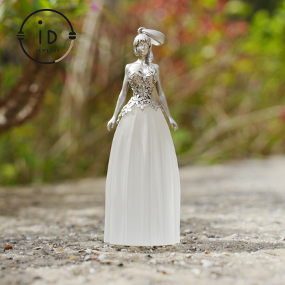 White quartz pendant of promise – A spiritual gift for her – Symbol of peace, strength & devotion – Handcrafted in 925 sterling silver