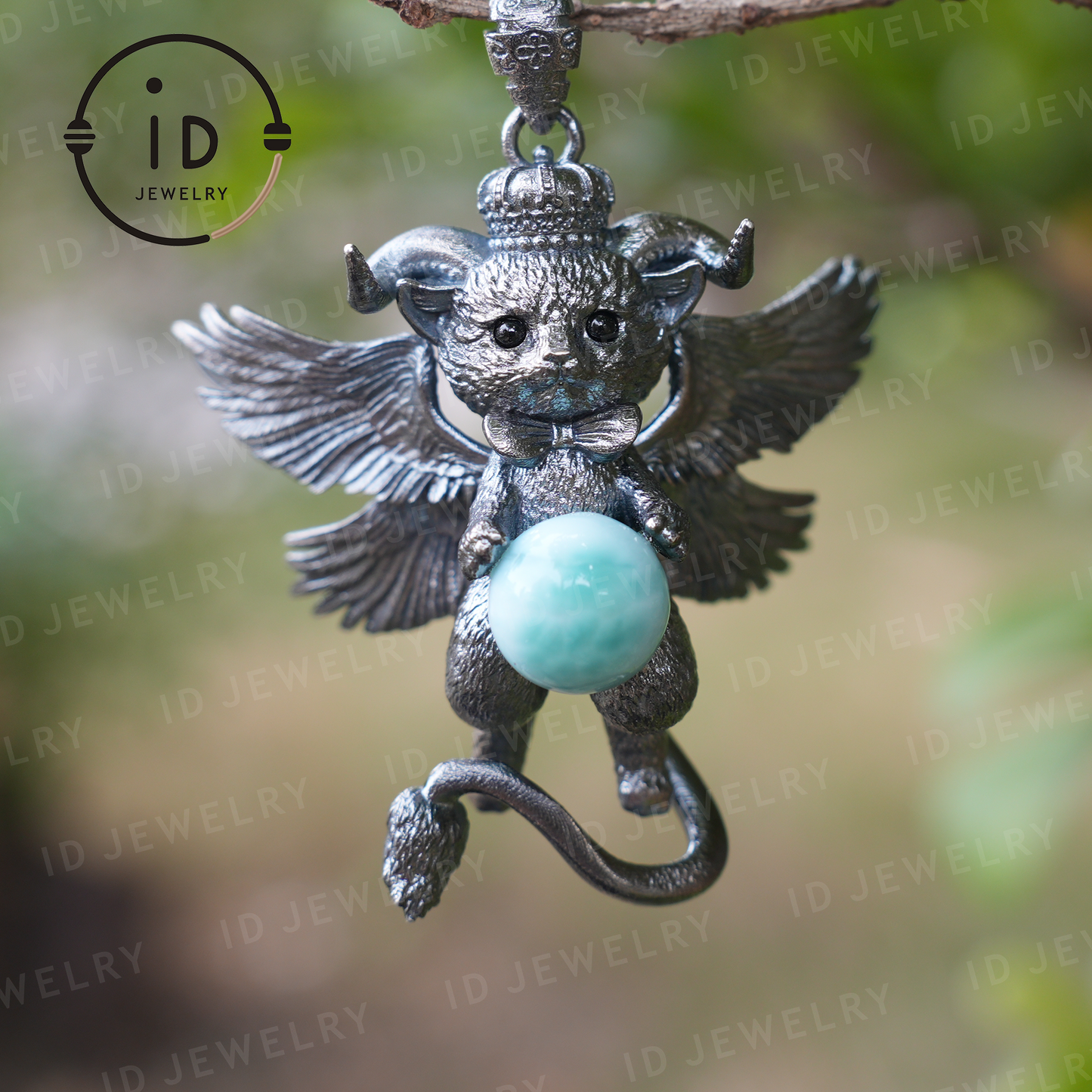 Guardian Angel Pendant, Spiritual Animal Totem, Symbol of Inner Peace and Protection, Gift for Meditation Lovers