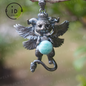 Guardian Angel Pendant, Spiritual Animal Totem, Symbol of Inner Peace and Protection, Gift for Meditation Lovers