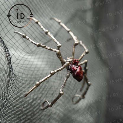 Spider Pendant Necklace · Spiritual Animal Totem · Symbol of Inner Determination and Passion · Gift for Meditation Lovers
