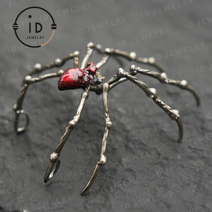 Spider Pendant Necklace · Spiritual Animal Totem · Symbol of Inner Determination and Passion · Gift for Meditation Lovers