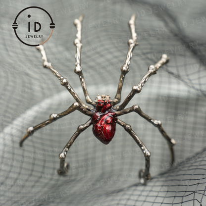 Spider Pendant Necklace · Spiritual Animal Totem · Symbol of Inner Determination and Passion · Gift for Meditation Lovers