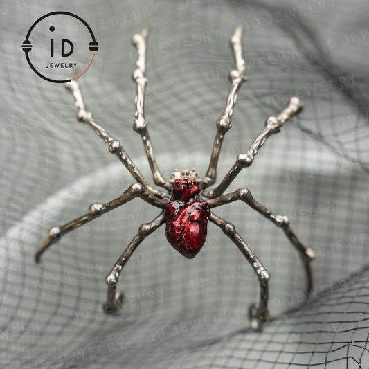 Spider Pendant Necklace · Spiritual Animal Totem · Symbol of Inner Determination and Passion · Gift for Meditation Lovers