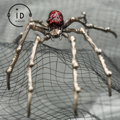 Spider Pendant Necklace · Spiritual Animal Totem · Symbol of Inner Determination and Passion · Gift for Meditation Lovers