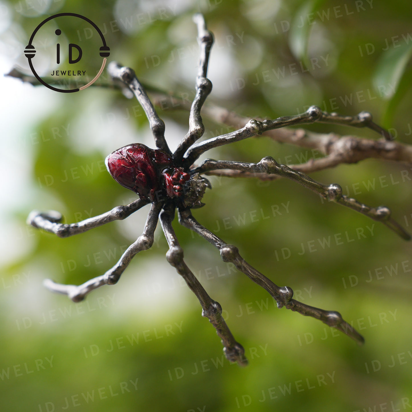 Spider Pendant Necklace · Spiritual Animal Totem · Symbol of Inner Determination and Passion · Gift for Meditation Lovers