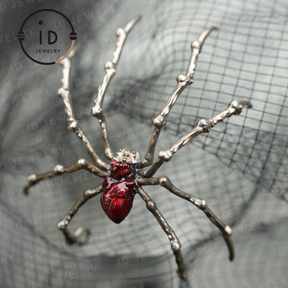 Spider Pendant Necklace · Spiritual Animal Totem · Symbol of Inner Determination and Passion · Gift for Meditation Lovers