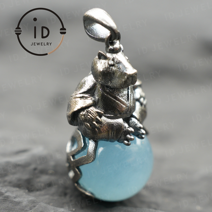 Capybara Pendant Necklace · Zen Animal Totem · Symbol for Inner Peace · Gift for Meditation Lovers