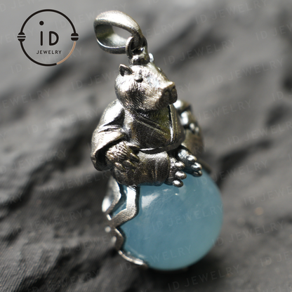 Capybara Pendant Necklace · Zen Animal Totem · Symbol for Inner Peace · Gift for Meditation Lovers