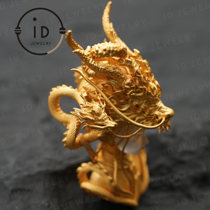 Golden Dragon Lady, Oath of the Twilight Light Pendant, Symbol of Dragon Spirit Protection