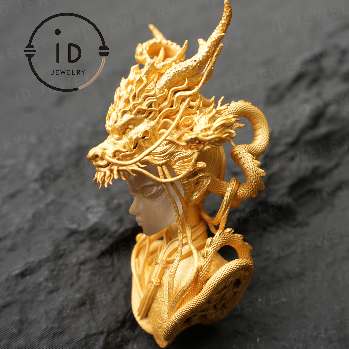 Golden Dragon Lady, Oath of the Twilight Light Pendant, Symbol of Dragon Spirit Protection