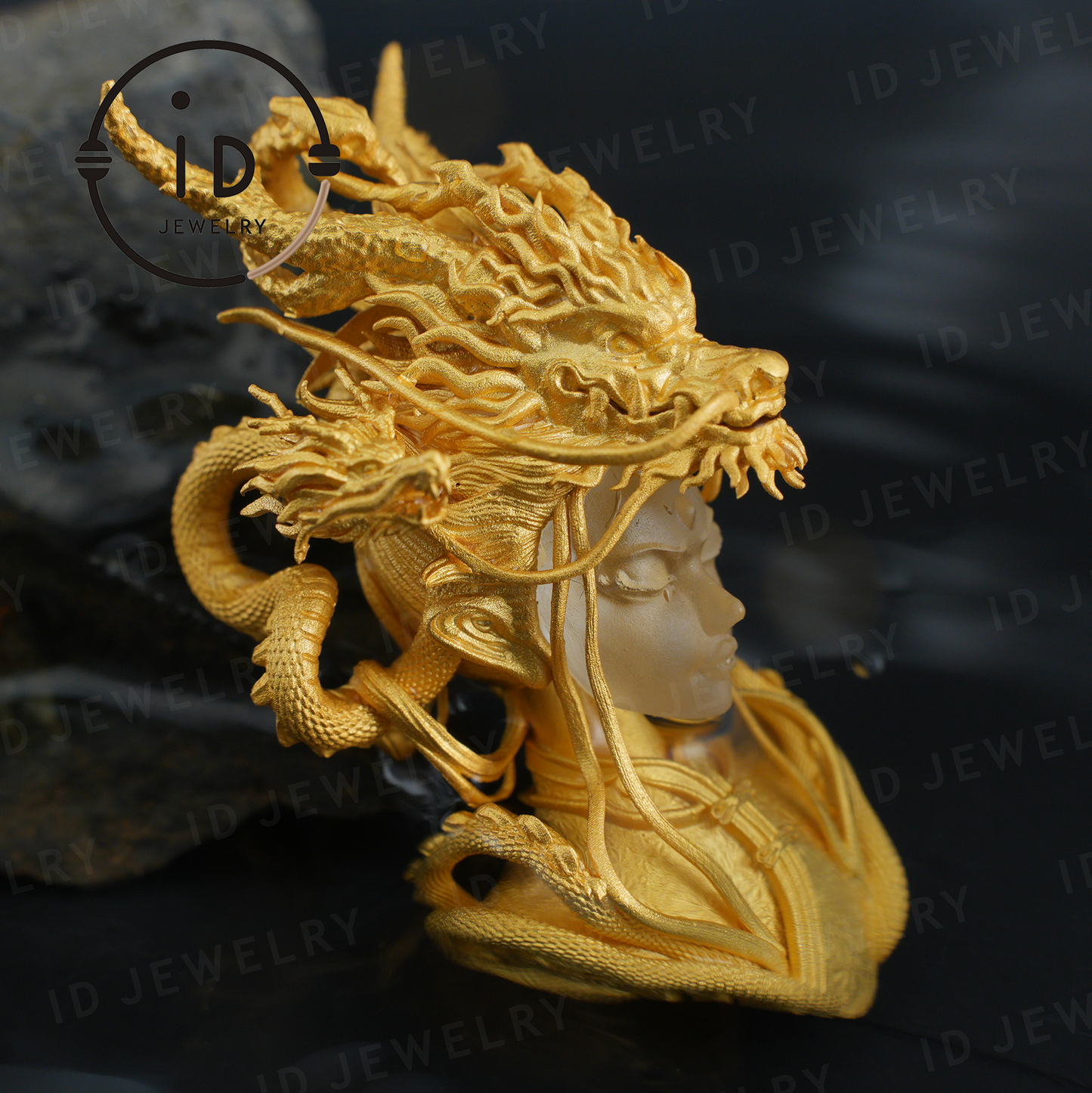 Golden Dragon Lady, Oath of the Twilight Light Pendant, Symbol of Dragon Spirit Protection