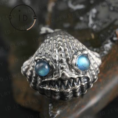 Handcrafted Shell Pendant - 925 Sterling Silver with Labradorite & Ocean Jasper - Key to the Subconscious - Spiritual Guardian Gift