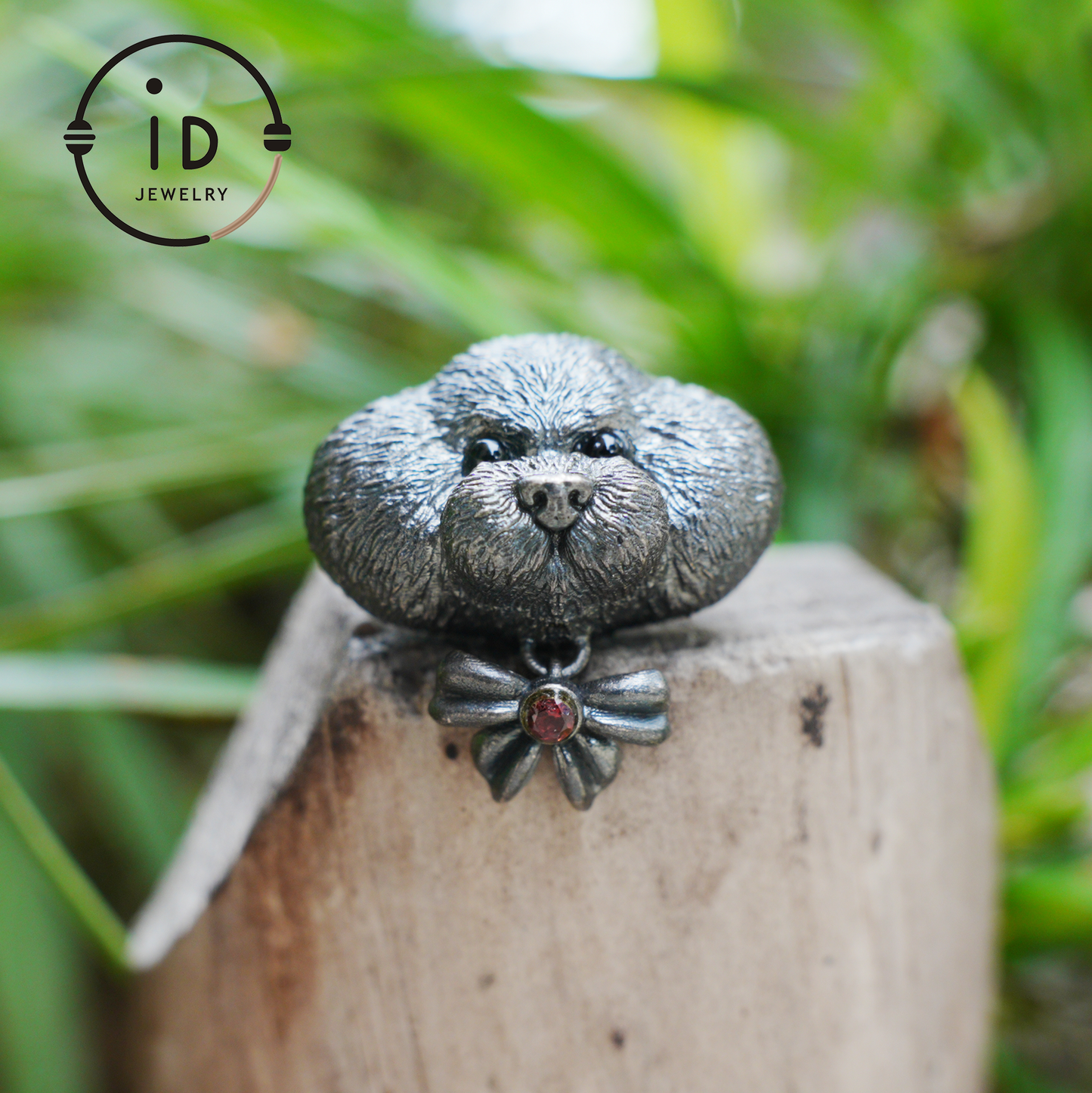 Guardian Dog Pendant, Black Onyx Emotional Amulet, Handmade Fantasy Jewelry, Night Spirit Totem, Storytelling Animal Charm