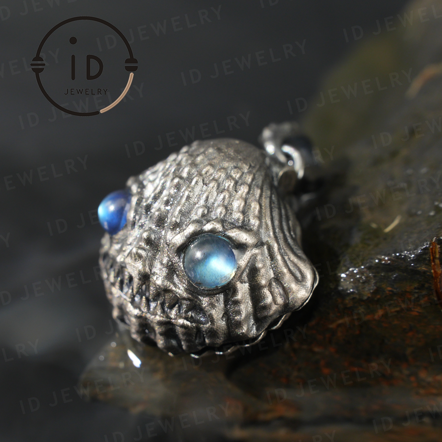 Handcrafted Shell Pendant - 925 Sterling Silver with Labradorite & Ocean Jasper - Key to the Subconscious - Spiritual Guardian Gift