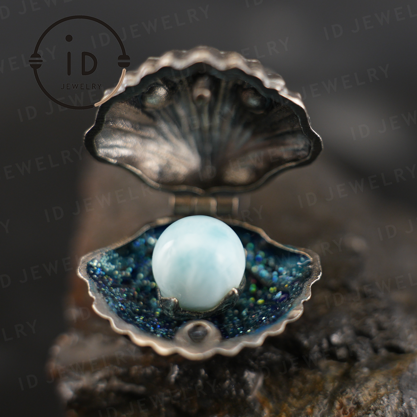 Handcrafted Shell Pendant - 925 Sterling Silver with Labradorite & Ocean Jasper - Key to the Subconscious - Spiritual Guardian Gift