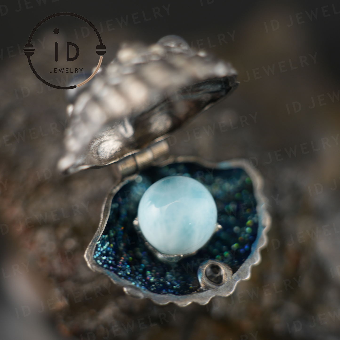 Handcrafted Shell Pendant - 925 Sterling Silver with Labradorite & Ocean Jasper - Key to the Subconscious - Spiritual Guardian Gift