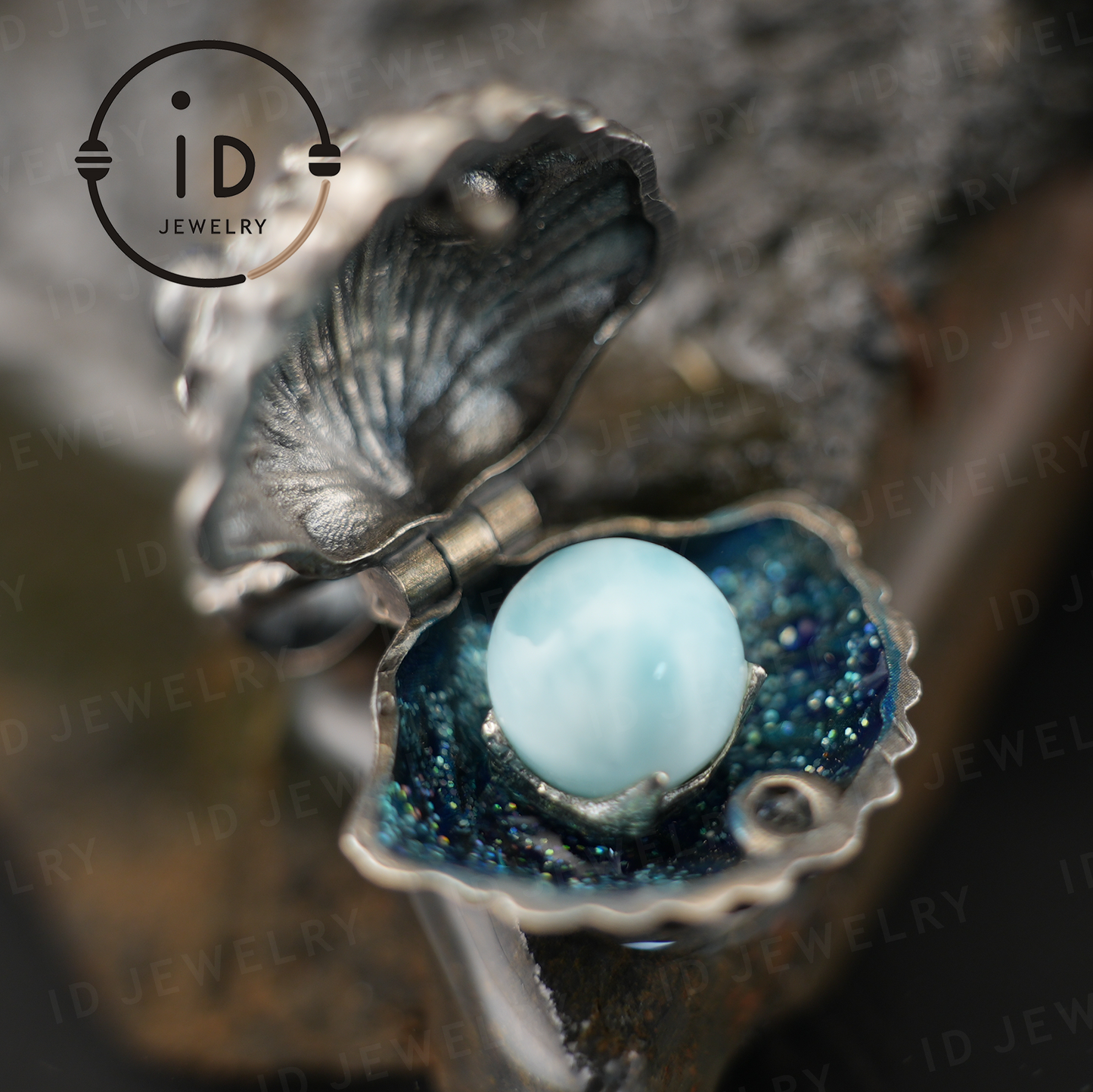 Handcrafted Shell Pendant - 925 Sterling Silver with Labradorite & Ocean Jasper - Key to the Subconscious - Spiritual Guardian Gift