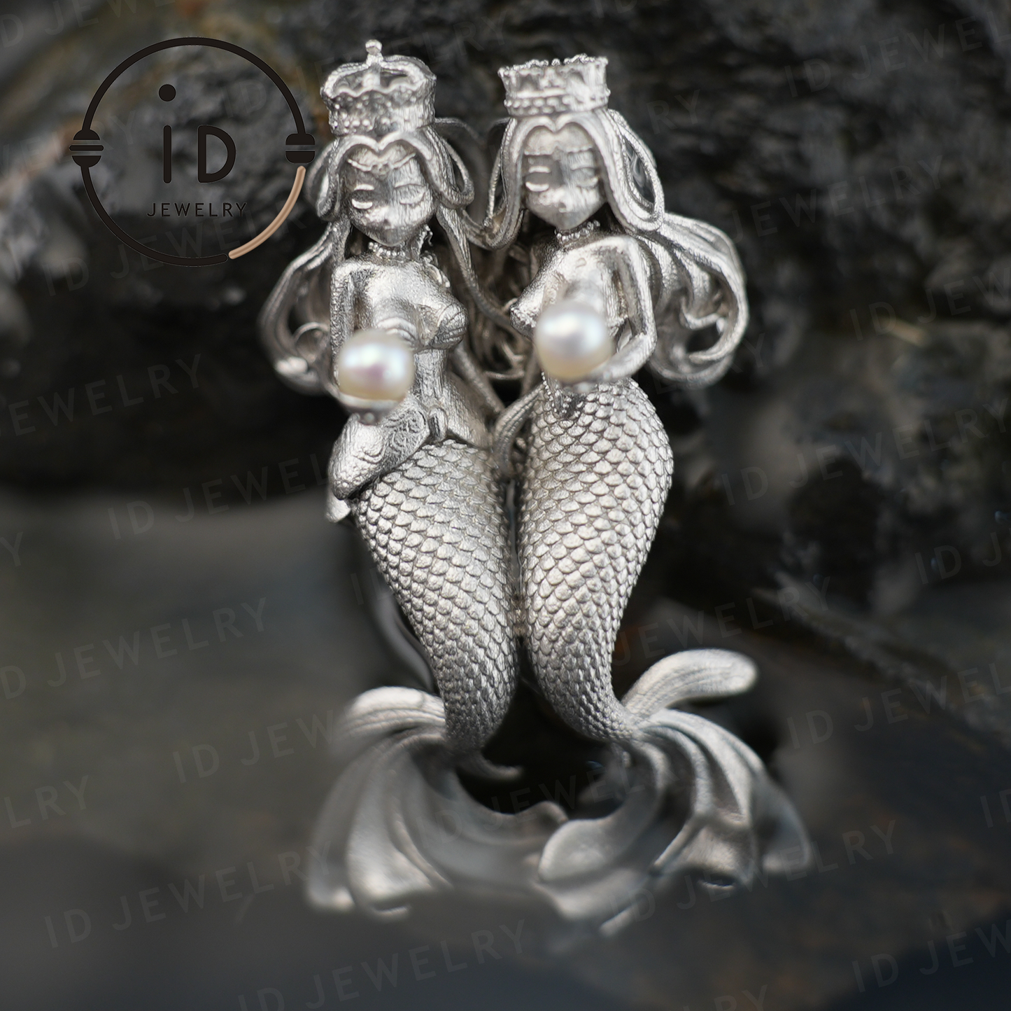 Handcrafted Pisces Pendant - 925 Sterling Silver with Pearls - Guardian of Pisces - Dual Beauty Gift for Her