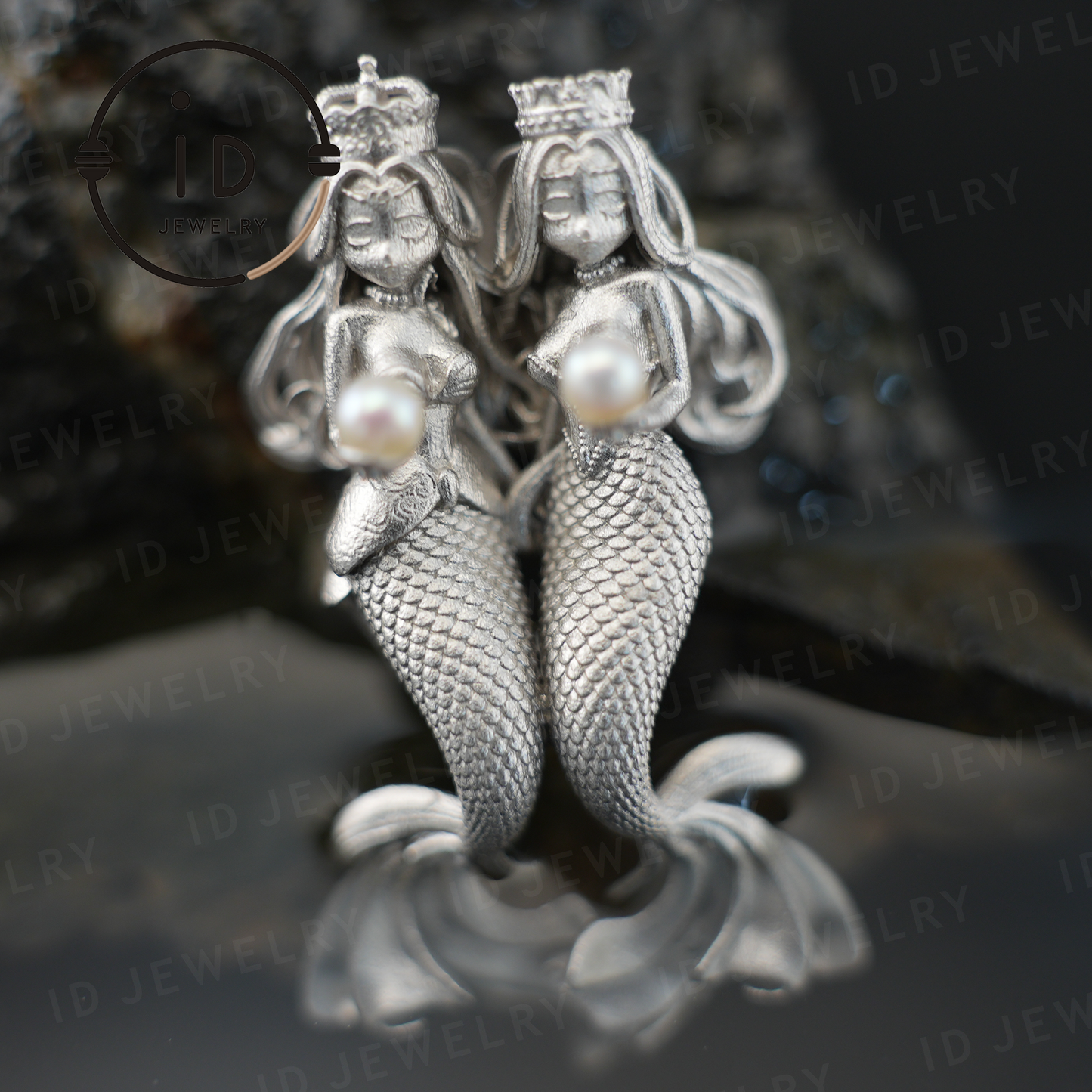 Handcrafted Pisces Pendant - 925 Sterling Silver with Pearls - Guardian of Pisces - Dual Beauty Gift for Her