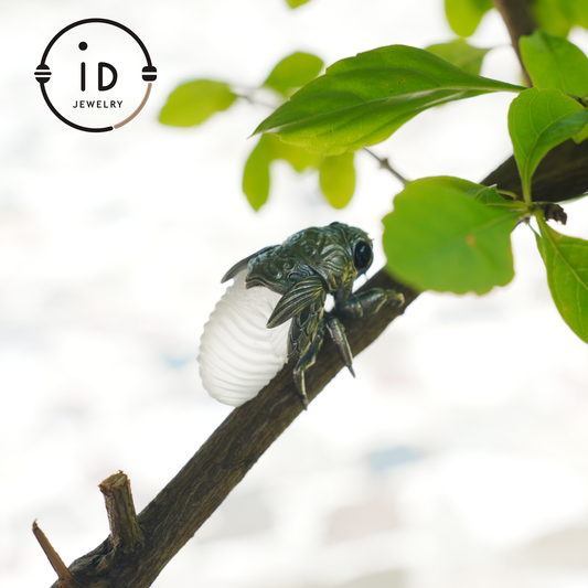 Cicada Necklace | Handmade 925 Sterling Silver Necklace | Insect Jewelry | Hand-Carved Insect Nature-Theme Necklace Gift