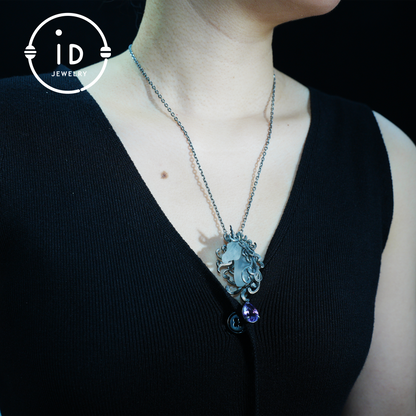 Unicorn Totem Necklace | Handmade 925 Sterling Silver | Fantasy Gift | Finely Carved Flowing Mane | Couture Artisan Silver Jewelry