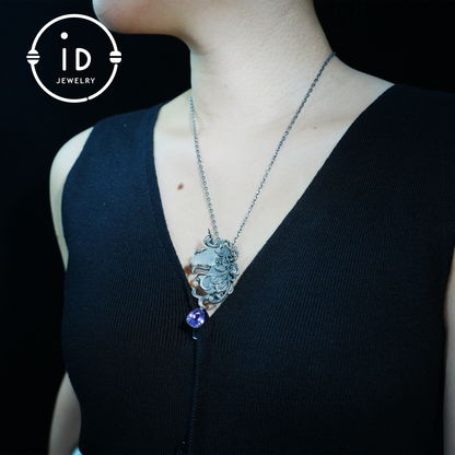 Unicorn Totem Necklace | Handmade 925 Sterling Silver | Fantasy Gift | Finely Carved Flowing Mane | Couture Artisan Silver Jewelry