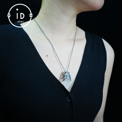 Cicada Necklace | Handmade 925 Sterling Silver Necklace | Insect Jewelry | Hand-Carved Insect Nature-Theme Necklace Gift