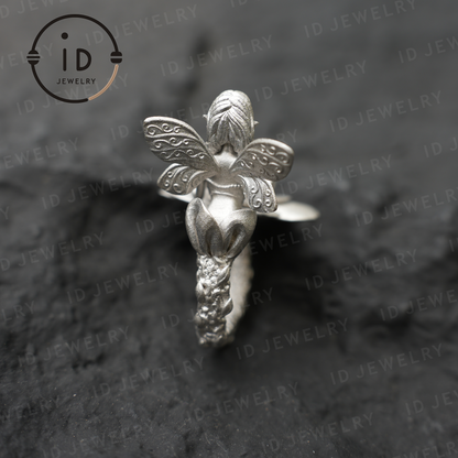 Flower Language Dreamkeeper Ring, Opa Goddess Soul Symbol, Protection of Wishes and Inspiration, Jewelry of Dream Fulfillment