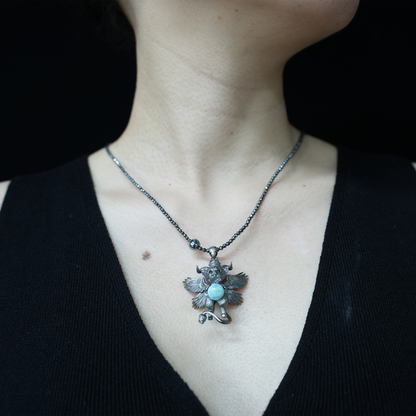 Guardian Angel Pendant, Spiritual Animal Totem, Symbol of Inner Peace and Protection, Gift for Meditation Lovers