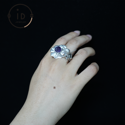 Flower Language Dreamkeeper Ring, Opa Goddess Soul Symbol, Protection of Wishes and Inspiration, Jewelry of Dream Fulfillment