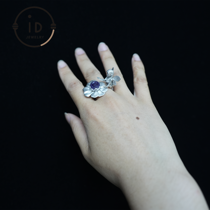 Flower Language Dreamkeeper Ring, Opa Goddess Soul Symbol, Protection of Wishes and Inspiration, Jewelry of Dream Fulfillment