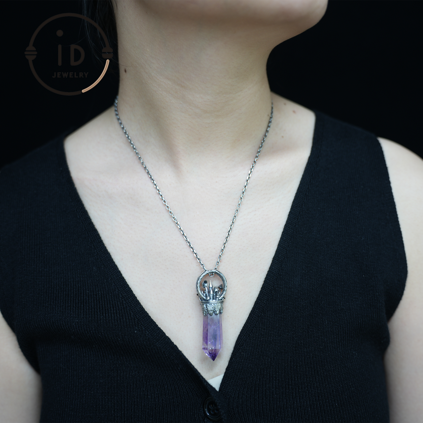 Handcrafted Castle Pendant, 925 Silver, Unique Fantasy Jewelry, Magic Castle Necklace, Perfect Fantasy Gift, Mystical Jewelry