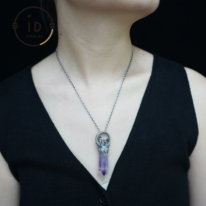 Handcrafted Castle Pendant, 925 Silver, Unique Fantasy Jewelry, Magic Castle Necklace, Perfect Fantasy Gift, Mystical Jewelry