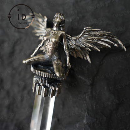 Project O-9: Legacy of Light Core Pendant · Symbol of the Lightkeeper's Body · Cyberpunk Sci-Fi Style