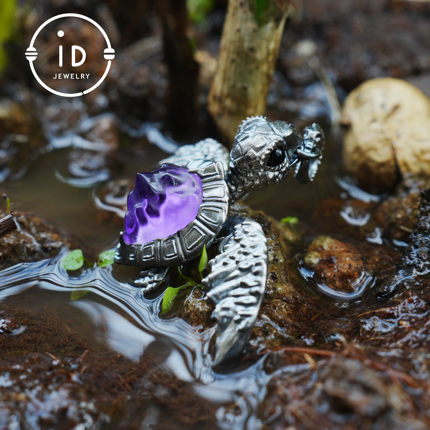 925 Silver Sea Turtle Pendant Necklace, Articulated Ocean Talisman for Divers & Ocean Lovers, Handmade Birthday / Christmas Gift