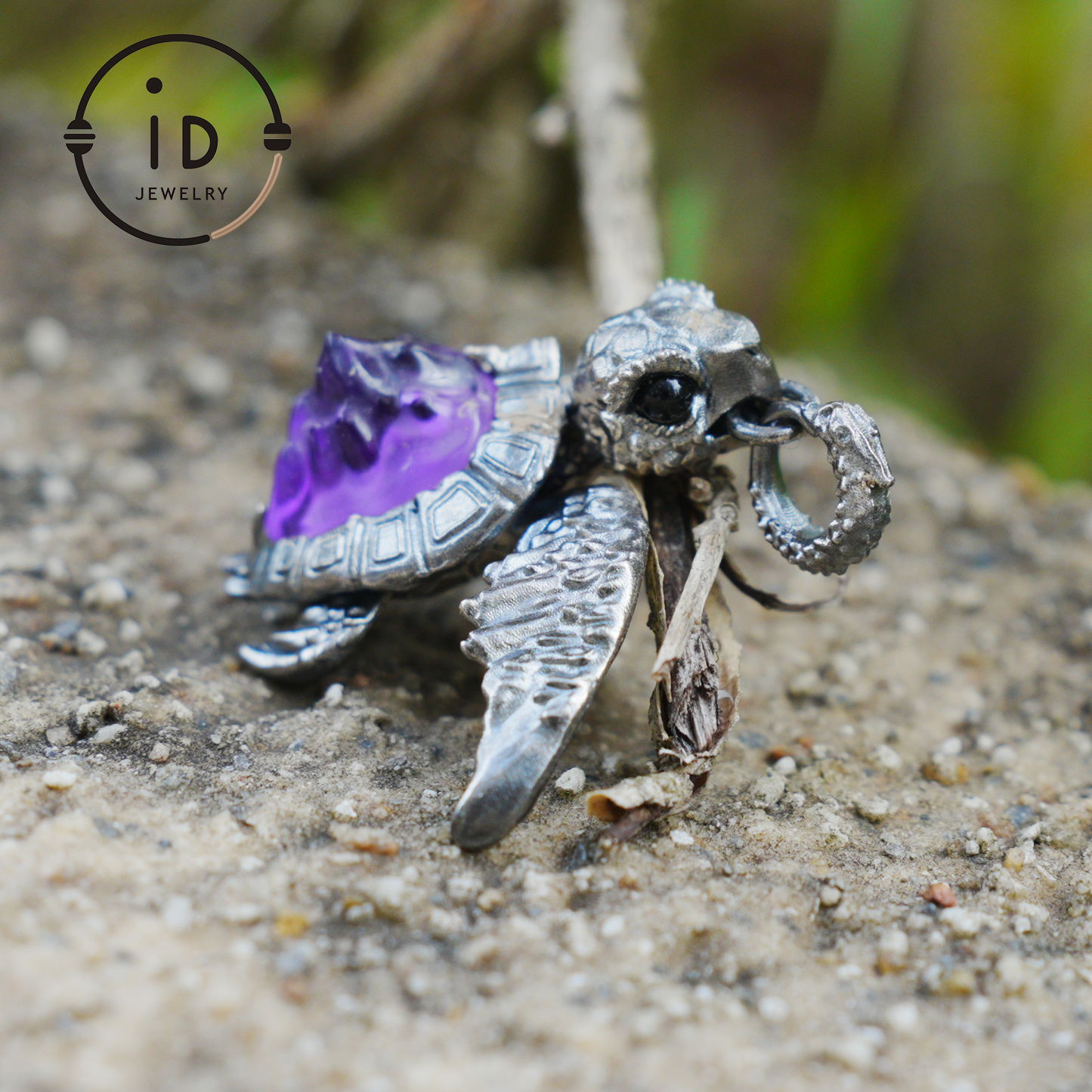 925 Silver Sea Turtle Pendant Necklace, Articulated Ocean Talisman for Divers & Ocean Lovers, Handmade Birthday / Christmas Gift