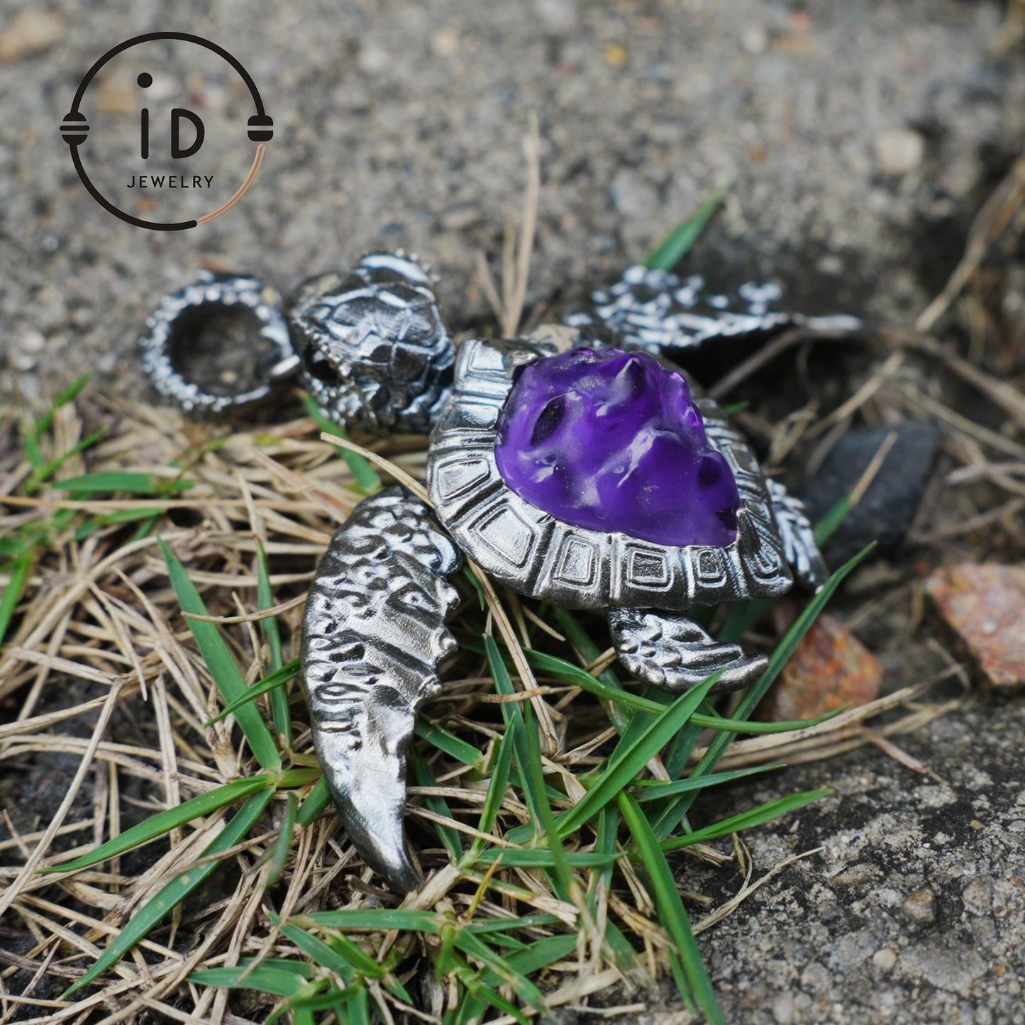 925 Silver Sea Turtle Pendant Necklace, Articulated Ocean Talisman for Divers & Ocean Lovers, Handmade Birthday / Christmas Gift