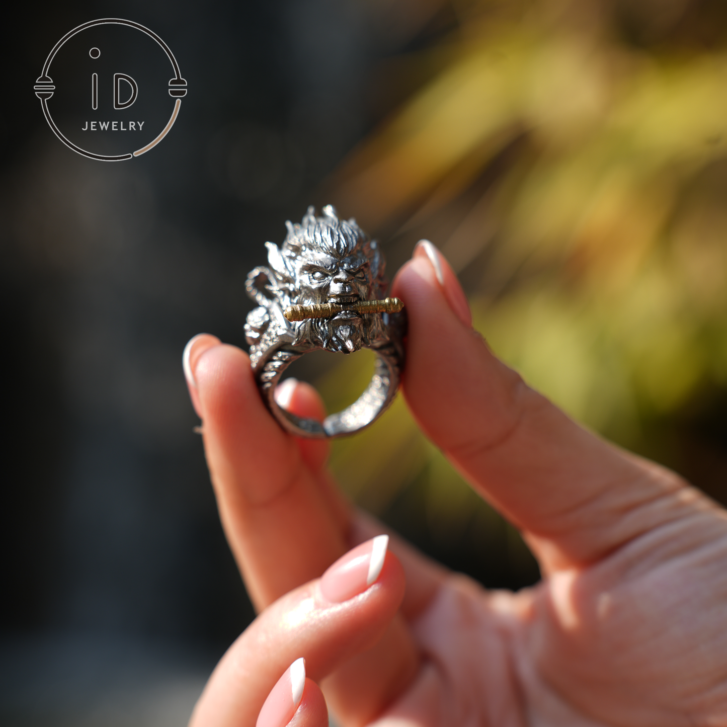 Wukong Ring - 925 Silver Gothic Design, Statement Jewelry for Fantasy Lovers