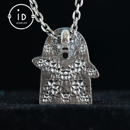 Lion Pendant in 925 Sterling Silver with Black Jade, Hand-Carved Totem-Style Necklace, Symbolic Gift in Mystical Fairytale Design