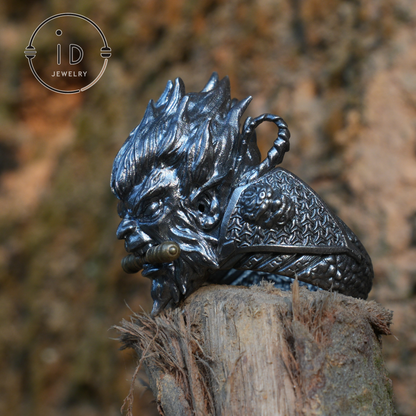 Wukong Ring - 925 Silver Gothic Design, Statement Jewelry for Fantasy Lovers