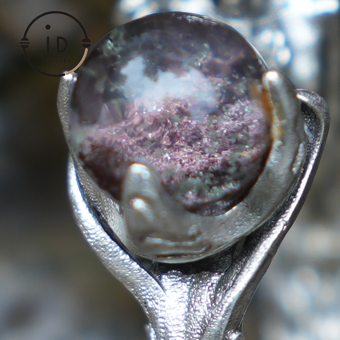 Soul Guardian Crown Ring | Handcrafted Jewelry with phantom quartz | 925 Silver Fantasy Ring