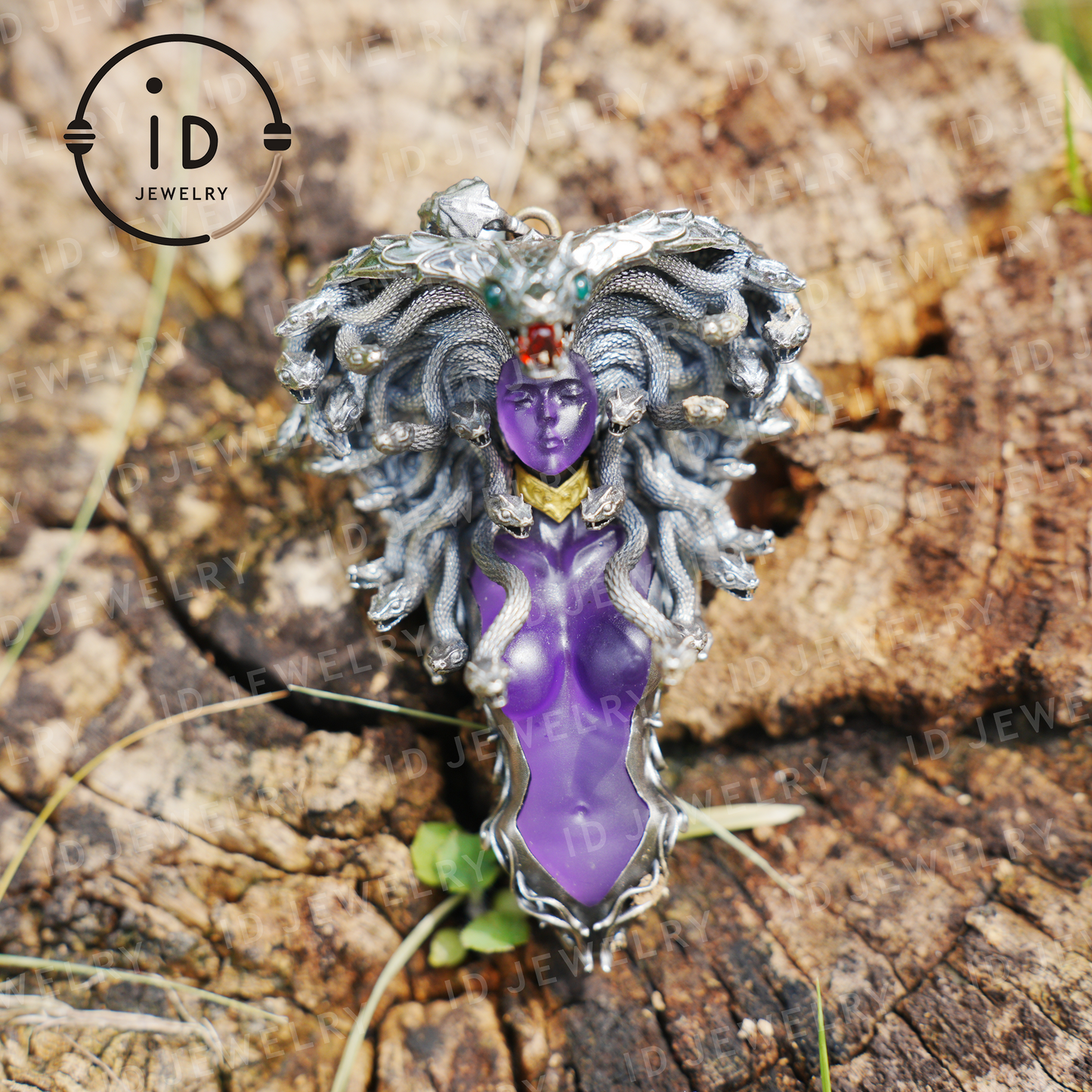 Handmade Gothic Medusa Necklace｜Greek Myth Serpent Hair Jewelry Design｜Symbol of Awakening, Inner Power and Spiritual Protection