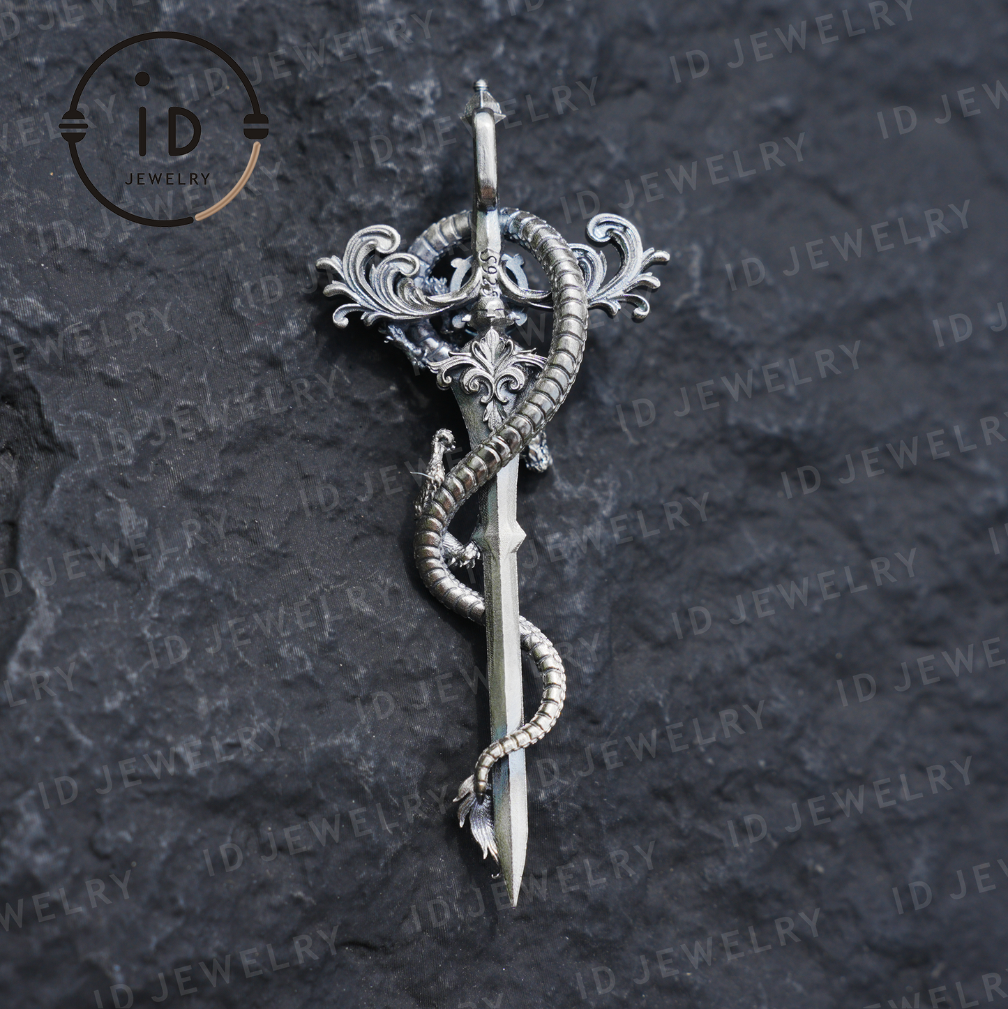 925 Silver Dragon Pendant Necklace｜Medieval Fantasy Jewelry｜Gothic Dragon Style｜Spiritual Power Symbol