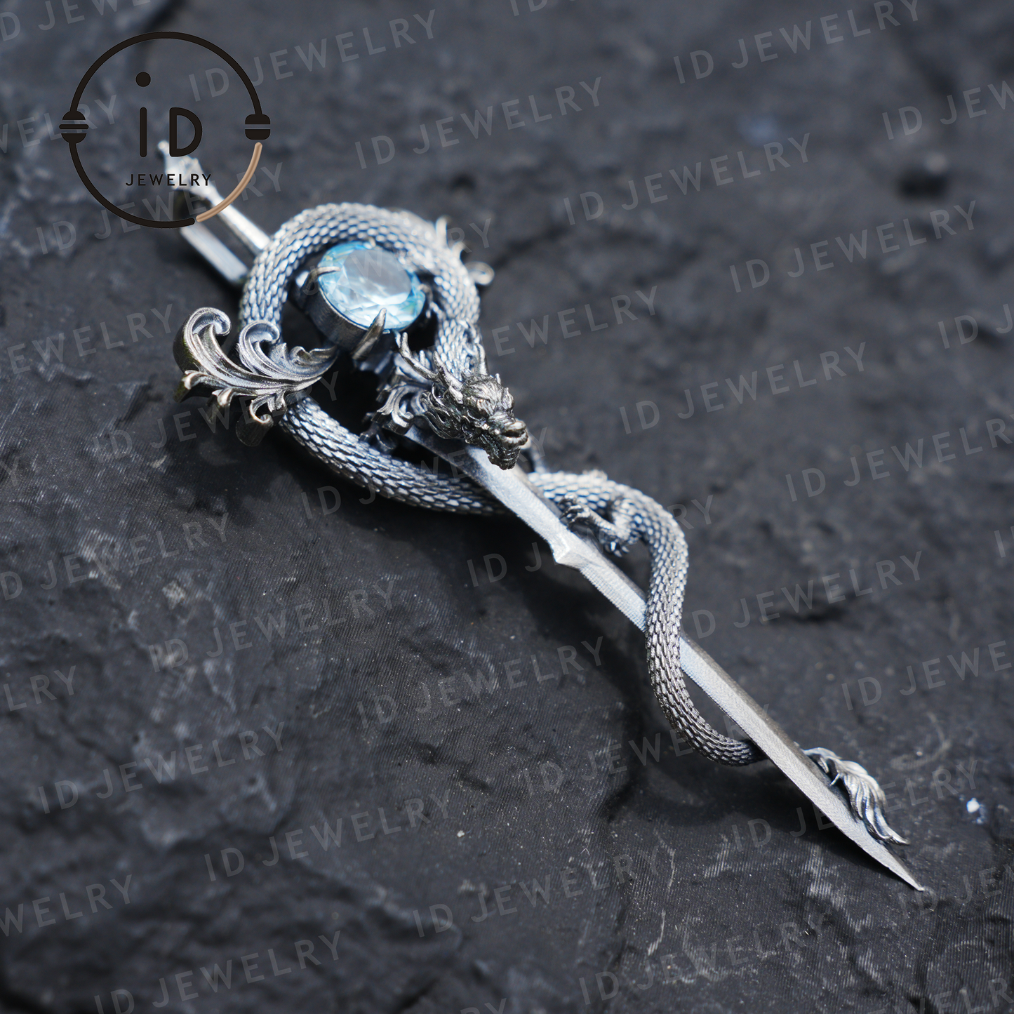 925 Silver Dragon Pendant Necklace｜Medieval Fantasy Jewelry｜Gothic Dragon Style｜Spiritual Power Symbol