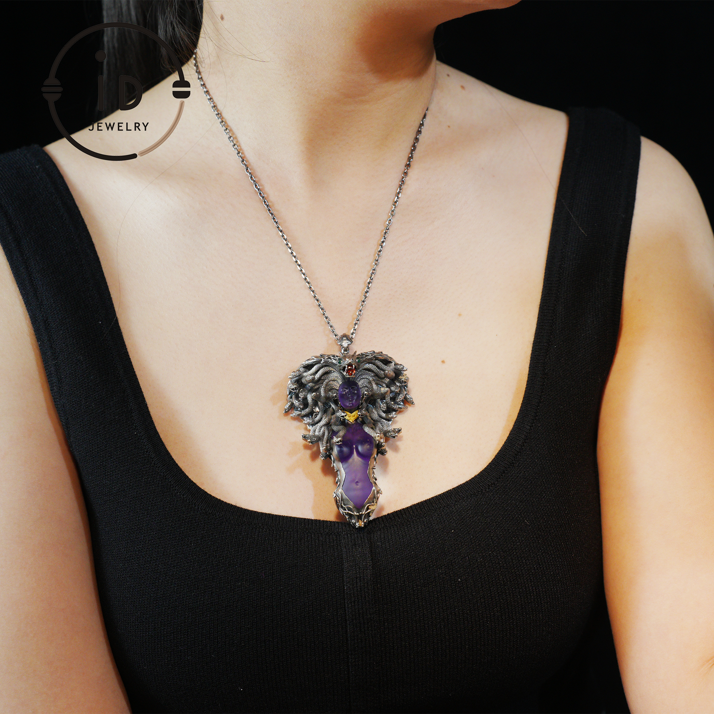 Handmade Gothic Medusa Necklace｜Greek Myth Serpent Hair Jewelry Design｜Symbol of Awakening, Inner Power and Spiritual Protection