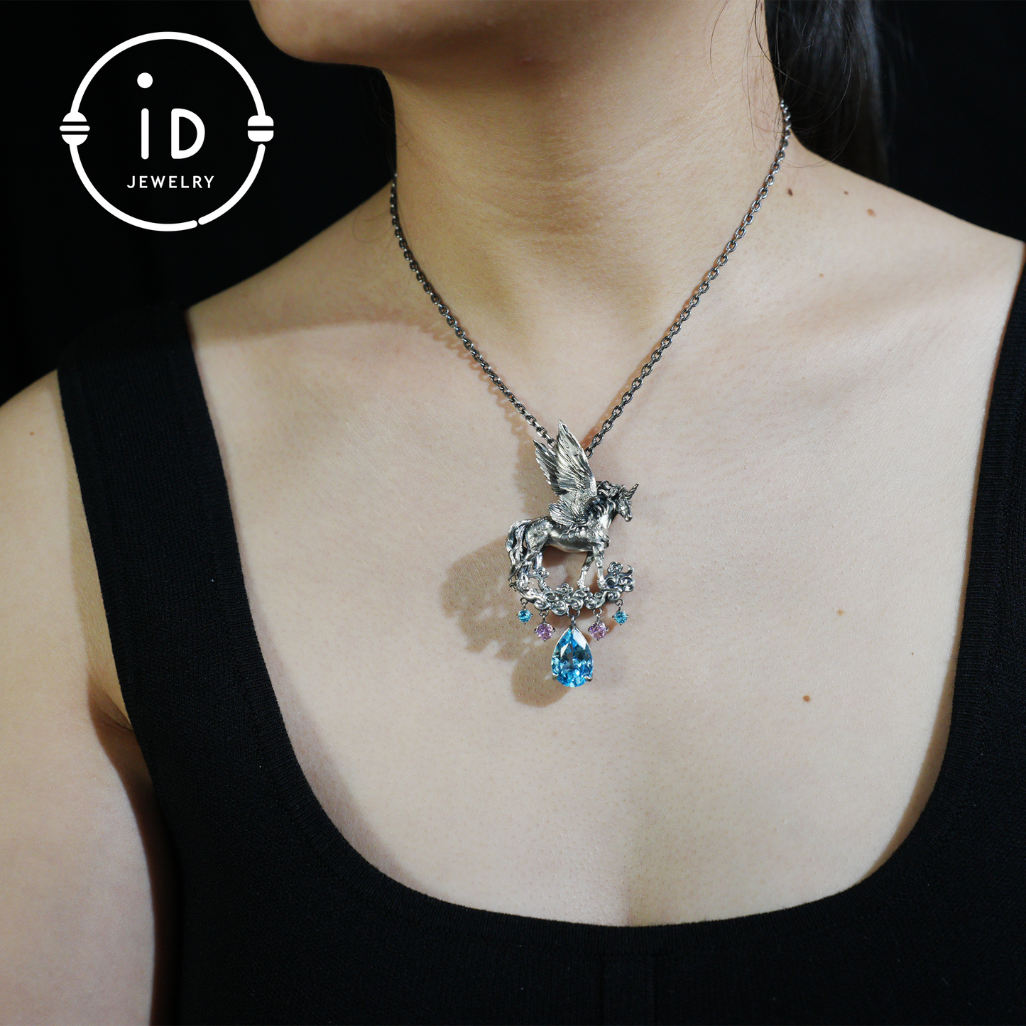 Hand-Carved Pegasus Unicorn Necklace | Symbol of Freedom, Purity & Blessing | Spiritual Gift for Magic Zodiac Believers