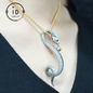 Eternal Coil Dragon Snake pendant |  925 Sterling Silver | Handcrafted Serpent Design| Unique Fantasy Jewelry