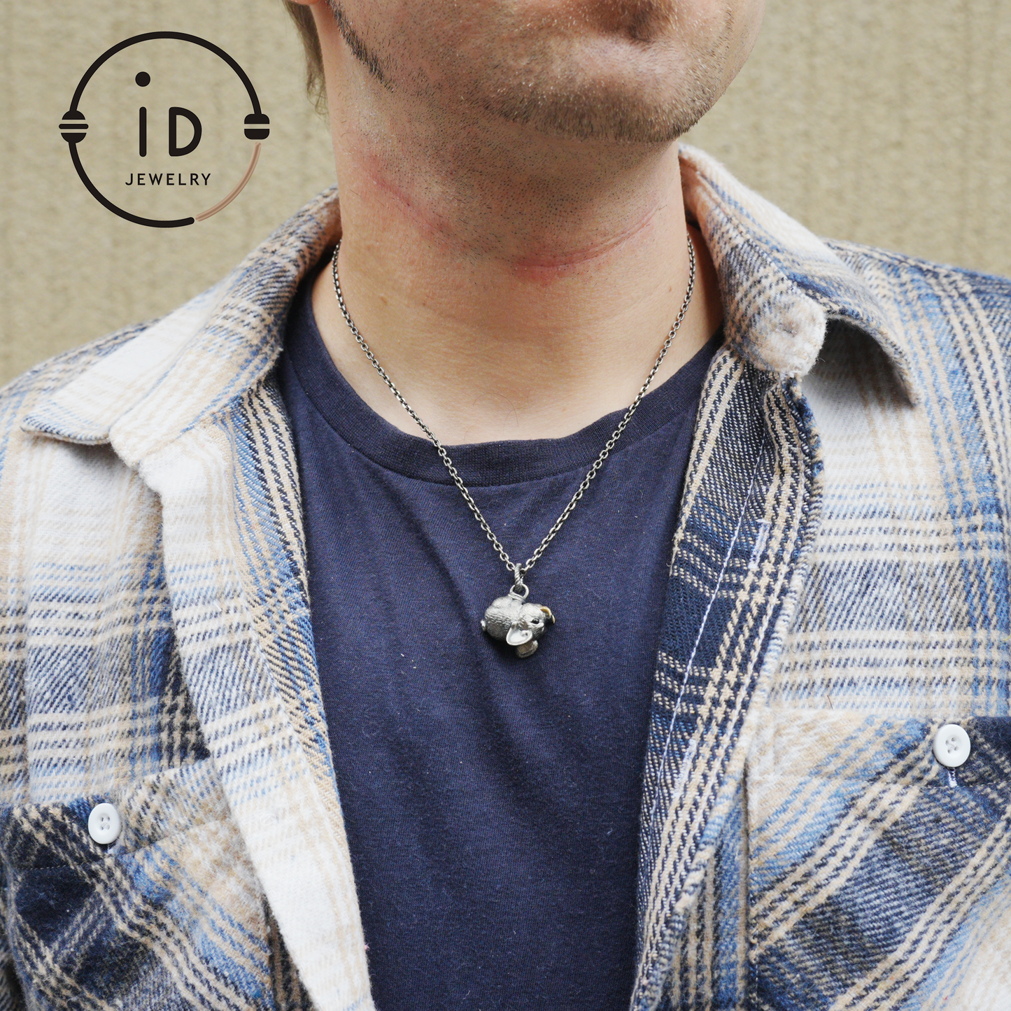 925 Sterling Silver Boar Pendant Necklace with Black Onyx Totem Animal Jewelry Vintage Gift for Men Women Nature Lovers