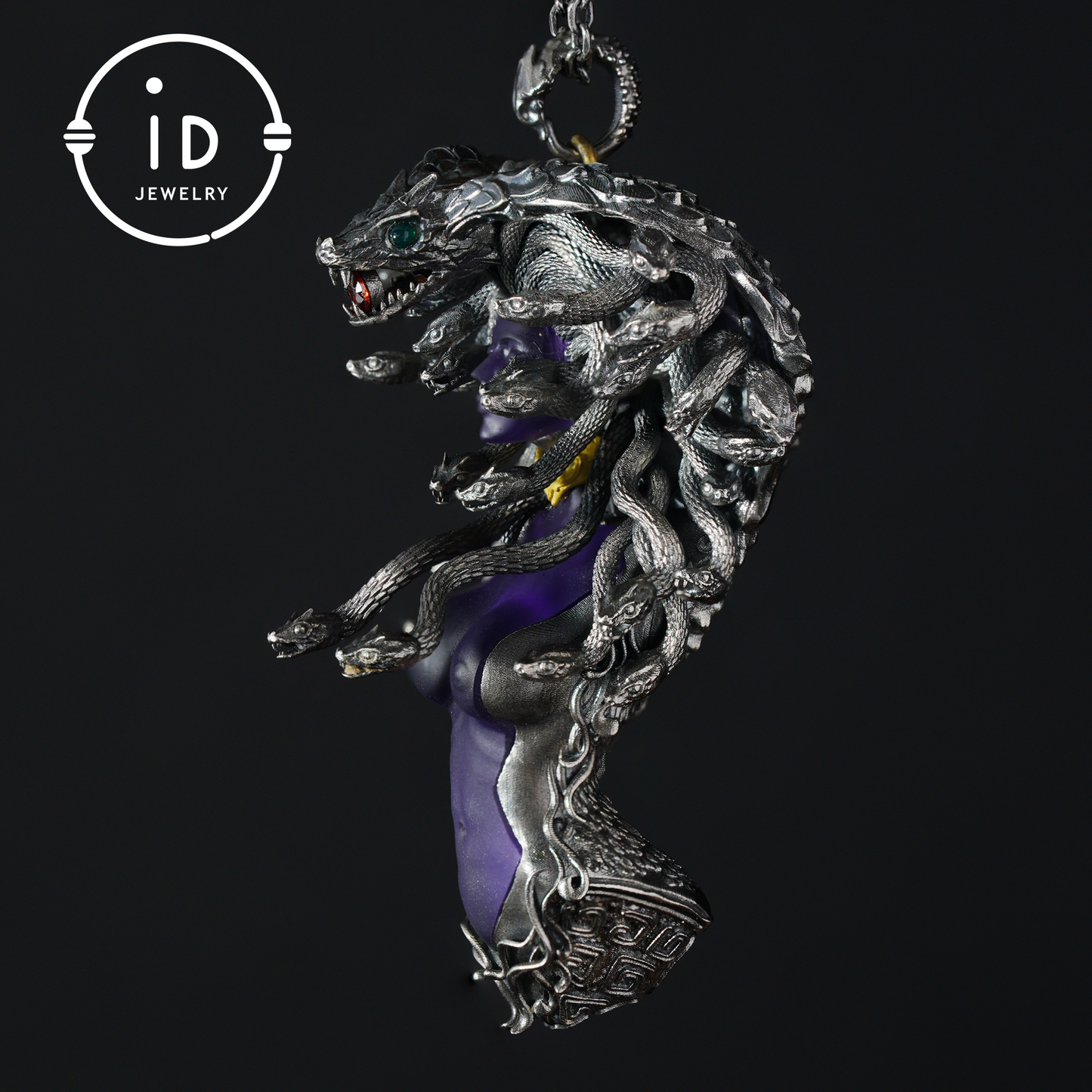 Handmade Gothic Medusa Necklace｜Greek Myth Serpent Hair Jewelry Design｜Symbol of Awakening, Inner Power and Spiritual Protection